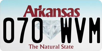 AR license plate 070WVM