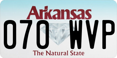 AR license plate 070WVP