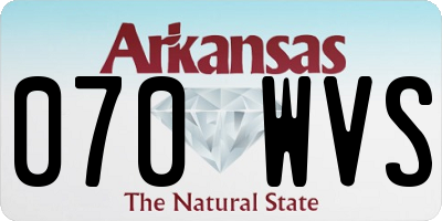 AR license plate 070WVS