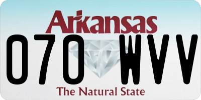 AR license plate 070WVV