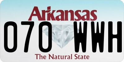 AR license plate 070WWH