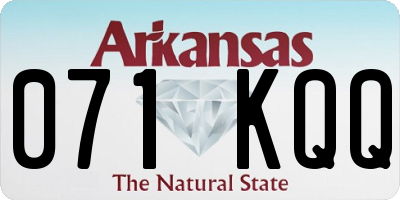 AR license plate 071KQQ