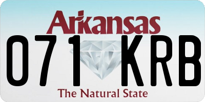 AR license plate 071KRB
