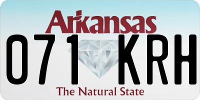 AR license plate 071KRH