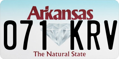 AR license plate 071KRV