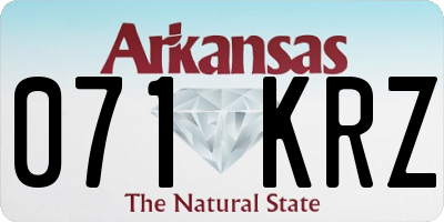 AR license plate 071KRZ