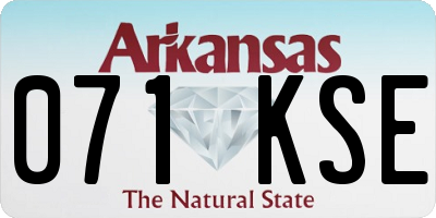 AR license plate 071KSE