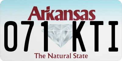 AR license plate 071KTI