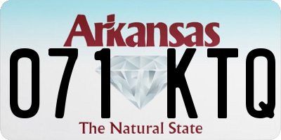AR license plate 071KTQ