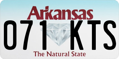 AR license plate 071KTS