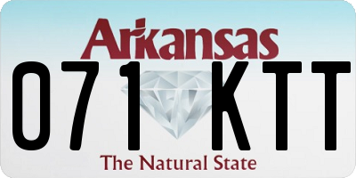 AR license plate 071KTT