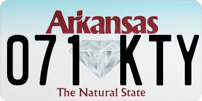 AR license plate 071KTY