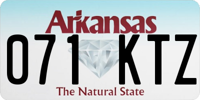 AR license plate 071KTZ