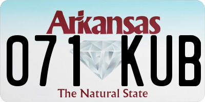 AR license plate 071KUB