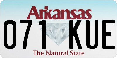 AR license plate 071KUE