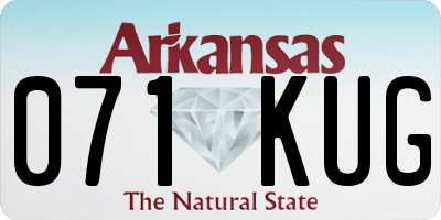 AR license plate 071KUG