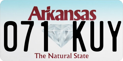 AR license plate 071KUY