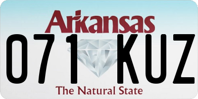 AR license plate 071KUZ