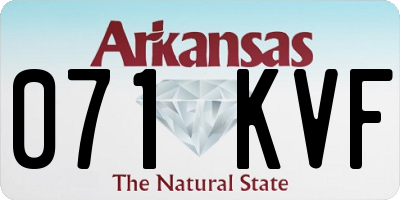 AR license plate 071KVF