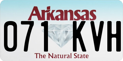 AR license plate 071KVH