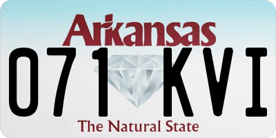 AR license plate 071KVI