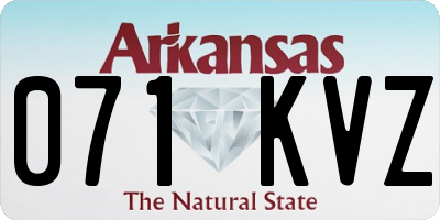 AR license plate 071KVZ