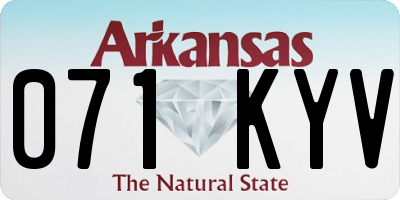 AR license plate 071KYV