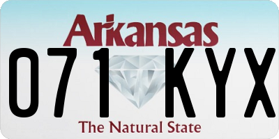 AR license plate 071KYX