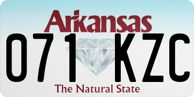 AR license plate 071KZC