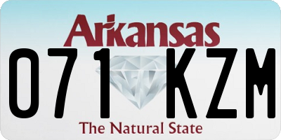 AR license plate 071KZM