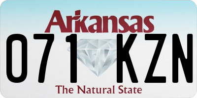 AR license plate 071KZN
