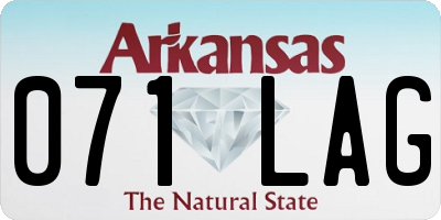 AR license plate 071LAG