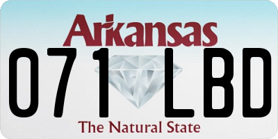 AR license plate 071LBD
