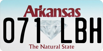 AR license plate 071LBH