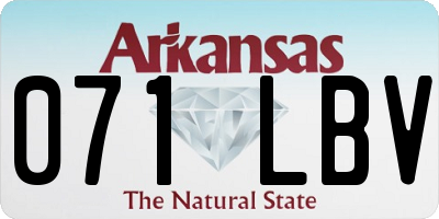 AR license plate 071LBV