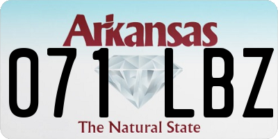 AR license plate 071LBZ