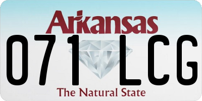 AR license plate 071LCG