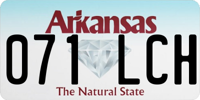 AR license plate 071LCH