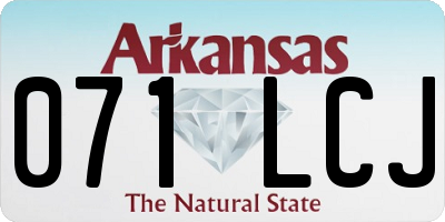 AR license plate 071LCJ