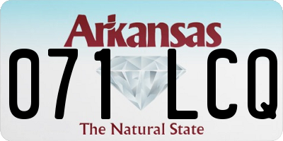 AR license plate 071LCQ