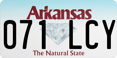 AR license plate 071LCY