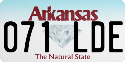 AR license plate 071LDE