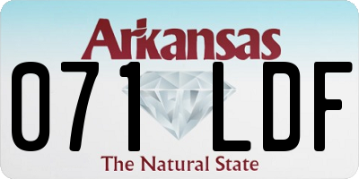 AR license plate 071LDF