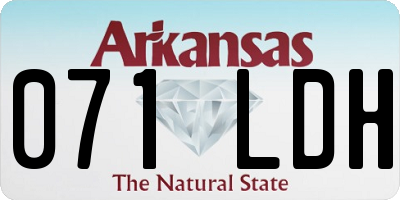 AR license plate 071LDH