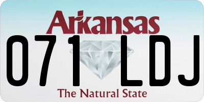 AR license plate 071LDJ