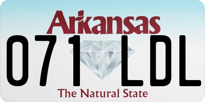 AR license plate 071LDL