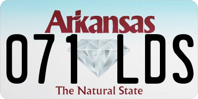AR license plate 071LDS