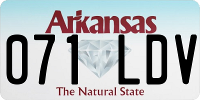 AR license plate 071LDV