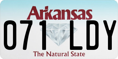 AR license plate 071LDY