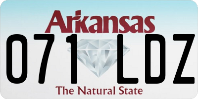 AR license plate 071LDZ